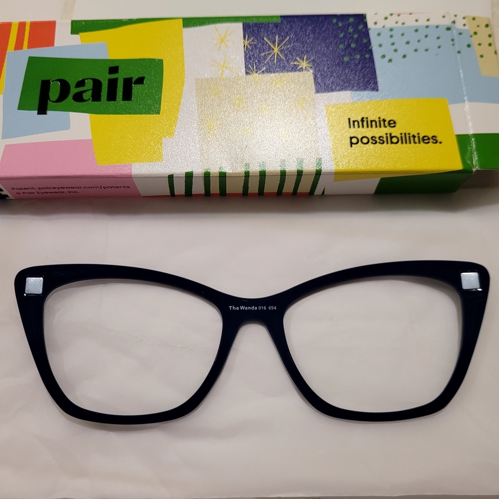 Pair Black Cat-Eye Glasses